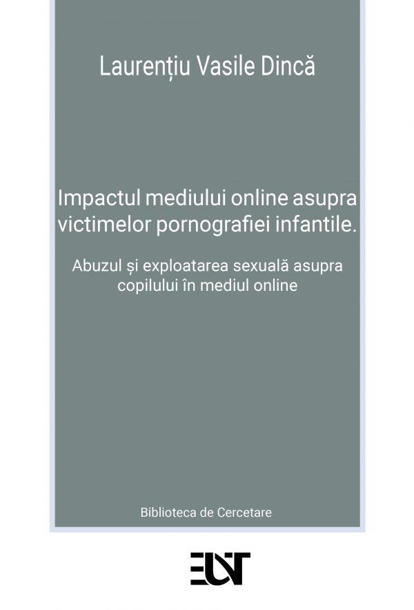 e-book: Impactul mediului online asupra victimelor pronografiei infantile